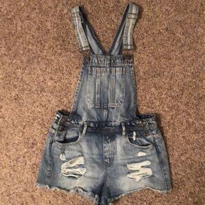 Forever 21 overall shorts